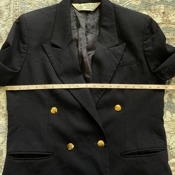 Vintage Austin Reed Navy Blazer Size 12P - Picture 2 of 7